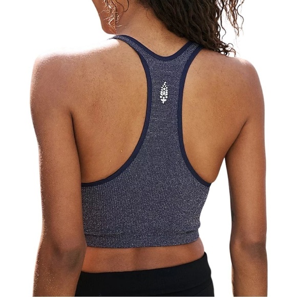Free People FP Movement Lurex Free Throw Crop Racer Back Tank Top - Picture 14 of 15